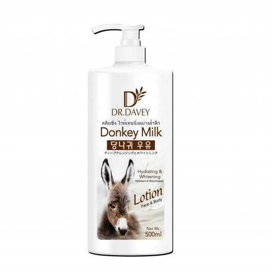 Dr. Davey Donkey Milk Lotion – Hydrating & Whitening Face & Body (500ml)