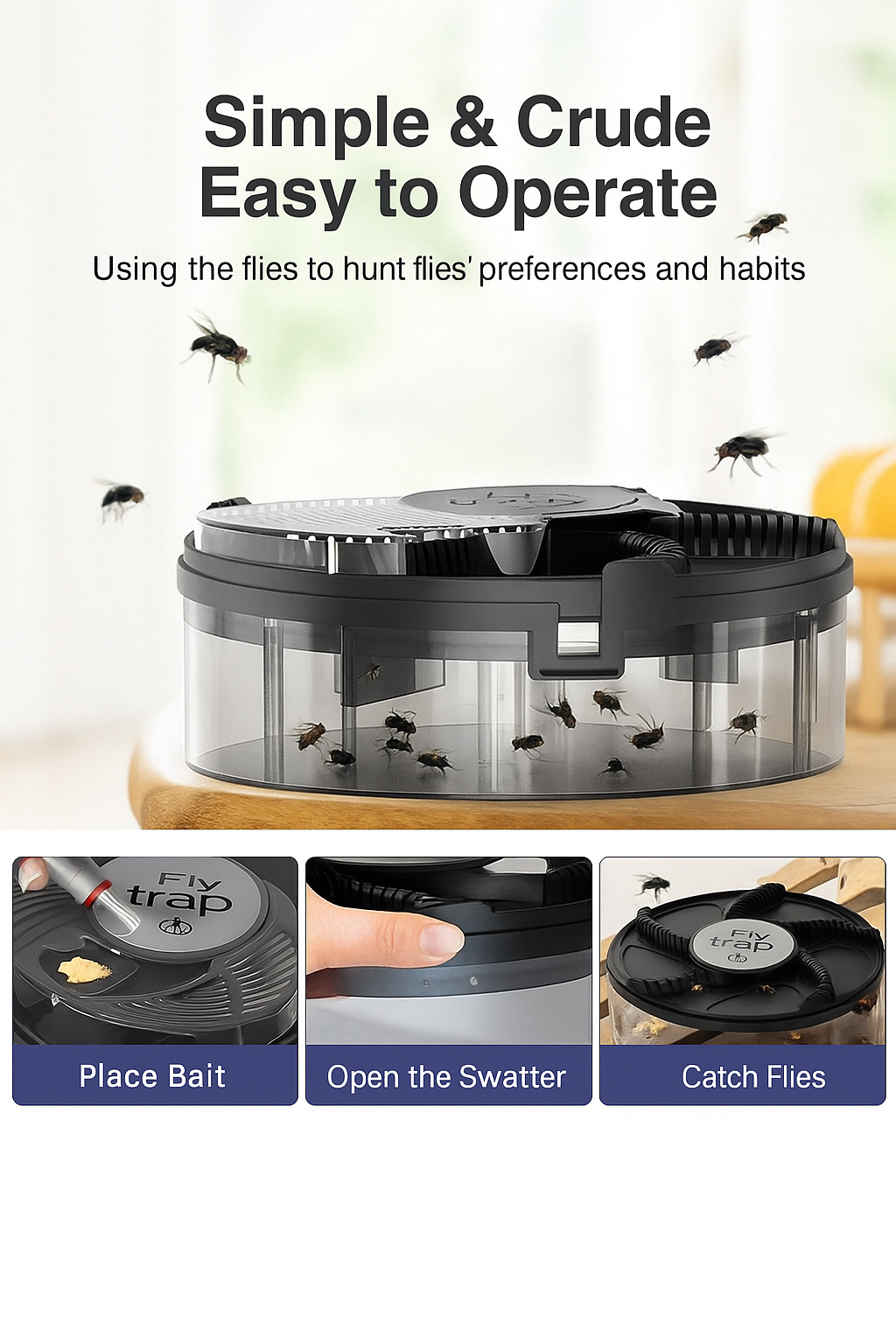 Fully automatic fly swatter with silent USB