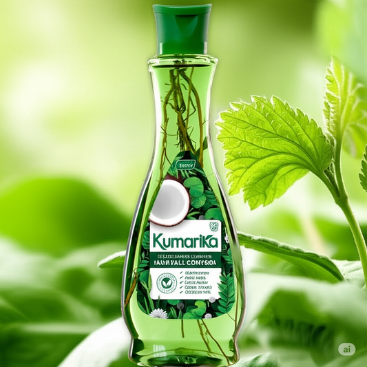 Kumarika 100% Natural Mix Ayurveda Herbal Hair Oil For All Hair Types 200ML (Hair Fall Control)