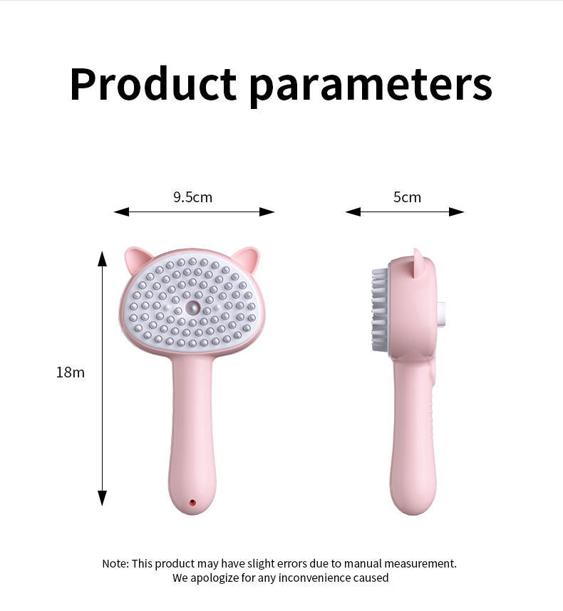 Cat and dog pet electric spray fur removal comb